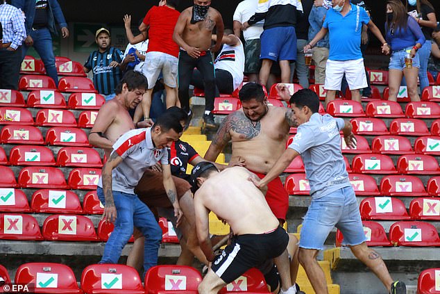 Bloodbath : 17 fans killed, 22 injured during league game in Mexico 2 55006843 10582847 image a 23 1646559328436 1