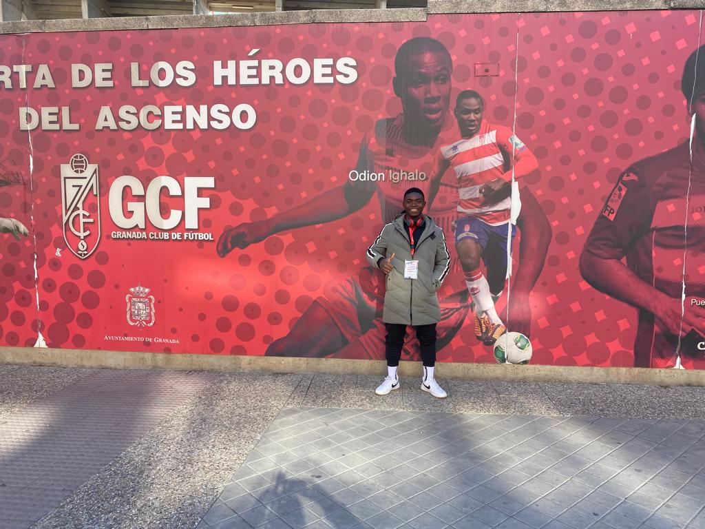 Agada arrives Granada, set to train with U -19 team 2 IMG 20230319 WA0001