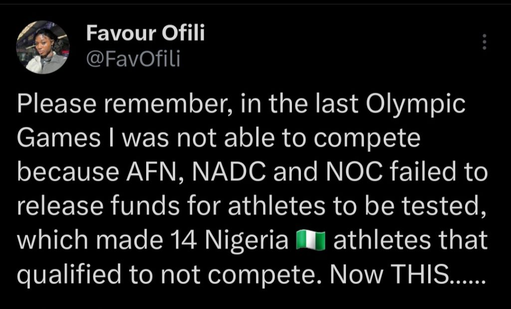 Shocker: Nigerian sprint star not registered to compete... 4 Screenshot 20240731 084552 X