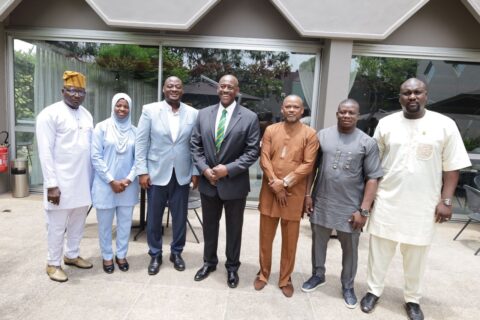Hon. Olopade Congratulates NRFF Boss Ademola Are after emerging 1st Vice President of the Union of West African Rugby Federations 1 IMG 20250308 WA0305