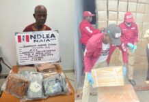 NDLEA Arrest 74-year-old grandpa at Abuja airport with 11kg cocaine in balloons