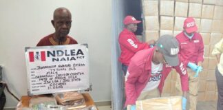 NDLEA Arrest 74-year-old grandpa at Abuja airport with 11kg cocaine in balloons
