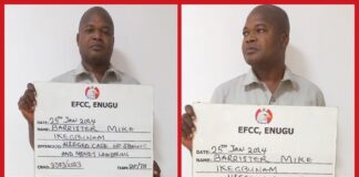 EFCC Re-arraigns Lawyer for Alleged N91million Land Fraud in Enugu